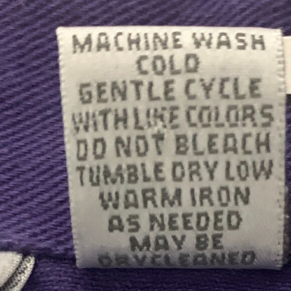 Chico's Cotton Denim Jean Jacket Sz 1 (M/8) Purple 78B - Picture 7 of 7